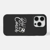 Frau des Fußballtrainers hat Vorrang auf den Train iPhone Hülle (Rückseite (Horizontal))