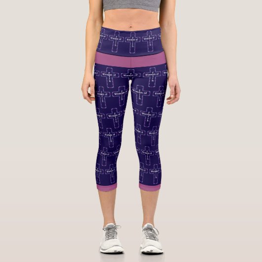 Frau des Glaubens Capri Leggings (Vorderseite)
