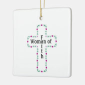 Frau des Glaubens Keramikornament (Links)