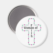 Frau des Glaubens Magnet (Vorderseite/Rückseite)