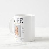 Frau des Jahres Foto Kaffeetasse (Vorderseite Links)