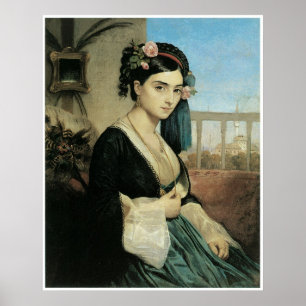 Frau des Orientes, Charles 1840 Gleyre Poster