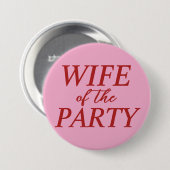 Frau des Party Junggesellinnen Button für Braut (Vorne & Hinten)