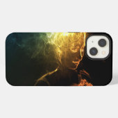 Frau des Rauchs iPhone Hülle (Rückseite (Horizontal))