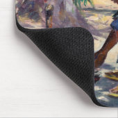 Frau, die 2004 kocht mousepad (Ecke)