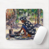 Frau, die 2004 kocht mousepad (Mit Mouse)