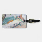 Frau, die auf einer Bank liegt, 1913 (w/c auf Gepäckanhänger (Vorderseite horizontal)