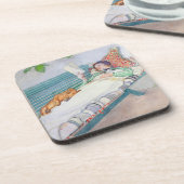 Frau, die auf einer Bank liegt, 1913 (w/c auf Untersetzer (Linke Seite)