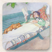 Frau, die auf einer Bank liegt, 1913 (w/c auf Untersetzer (Vorderseite)