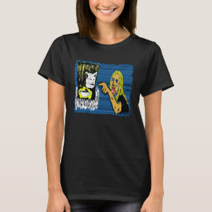 Frau, die bei einer Cat Meme wegen Meme Aästhesie T-Shirt