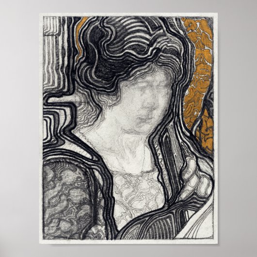 Frau, die Cello spielt Poster (Vorne)