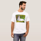 Frau, die Claude Monet liest T-Shirt (Vorne ganz)