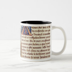 Frau, die ein viol spielt zweifarbige tasse