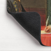 Frau, die einen Brief schreibt Mousepad (Ecke)