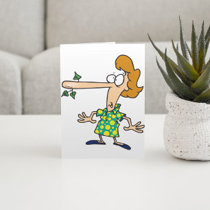 Frau, die erzählt hat, karte