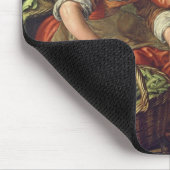 Frau, die Gemüse, 1567 (Öl, verkauft auf Leinwand) Mousepad (Ecke)