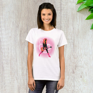 Frau, die Gitarre spielt T-Shirt