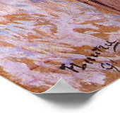 Frau, die ihr Haar von Toulouse-Lautrec kämpft Poster (Ecke)