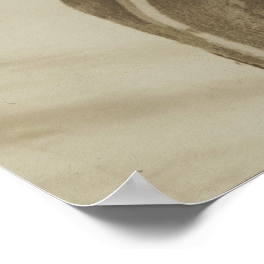 Frau, die ihr Kind in einer Tafel trägt Poster (Ecke)