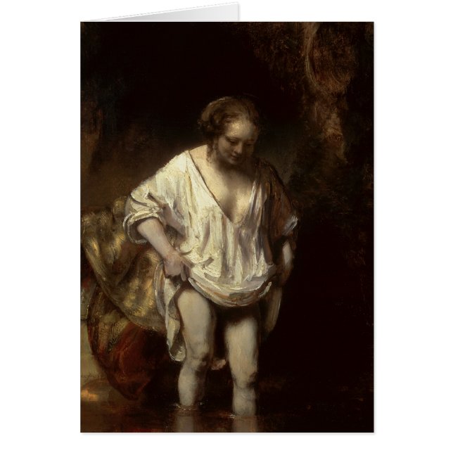 Frau, die in einem Strom, 1654 badet (Vorne)