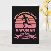 Frau, die Lieben läuft Funny Gifts Ehefrau Karte (Gelbe Blume)