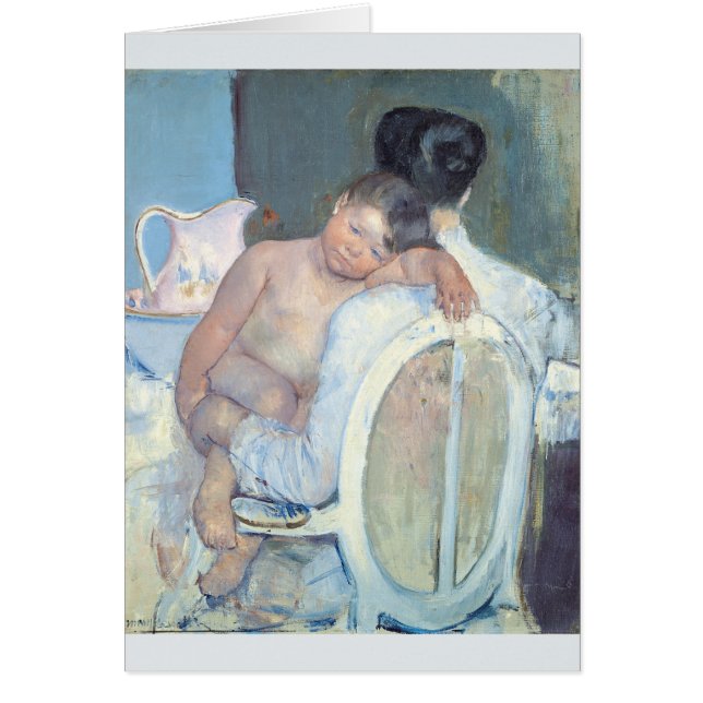 Frau, die mit Kind in ihren Armen Mary Cassatt (Vorne)