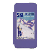 Frau, die offenes Steigungs-Plakat aufwirft Incipio iPhone Geldbeutel-Hülle (Folio Vorderseite)