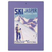 Frau, die offenes Steigungs-Plakat aufwirft Klemmbrett (Rückseite)