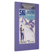 Frau, die offenes Steigungs-Plakat aufwirft Klemmbrett (Rechts)