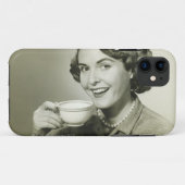 Frau, die Schalen hält Case-Mate iPhone Hülle (Rückseite (Horizontal))