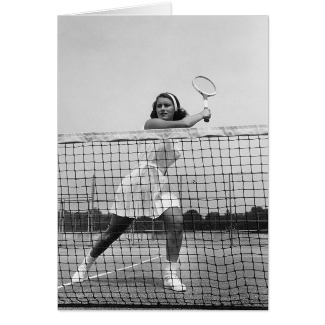 Frau, die Tennis spielt (Vorne)