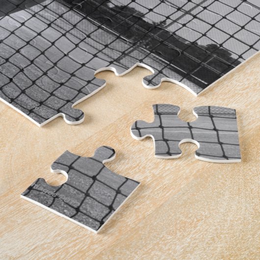 Frau, die Tennis spielt Puzzle (Seite)