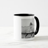Frau, die Tennis spielt Tasse (VorderseiteRechts)