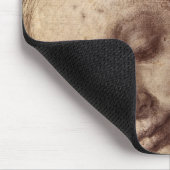 Frau, die unten schaut mousepad (Ecke)