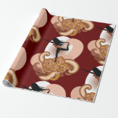 Frau Doing Yoga Geschenkpapier (Ungerollt)