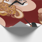 Frau Doing Yoga Geschenkpapier (Ecke)