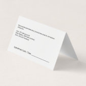 Frau Doktor | Pediatrie Baby Logo Visitenkarten (Rückseite)