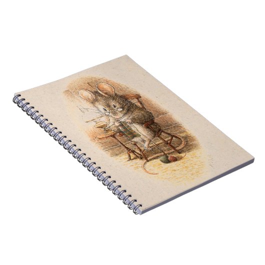 Frau Dormouse Knitting Notizblock (Rechte Seite)