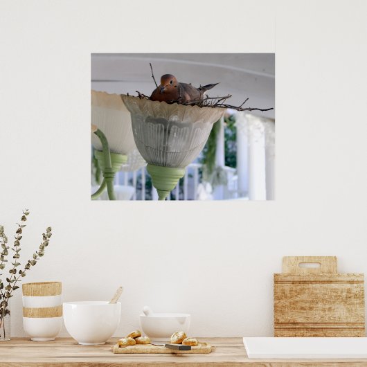 Frau Dove Poster (Küche)