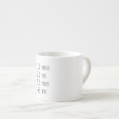 Frau Dr. Frau Frau - Ihr Doktor Espressotasse (Vorderseite Rechts)