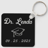Frau Dr. Funny Spaß PHD Schlüsselanhänger (Rückseite)