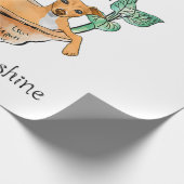 Frau, du bist mein Sonnenschein, Italienischer Win Geschenkpapier (Ecke)