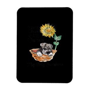 Frau, du bist mein Sonnenschein Schnauzer Sonnenbl Magnet