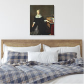 Frau durch eine Jungfrau Leinwanddruck (Insitu (Schlafzimmer))