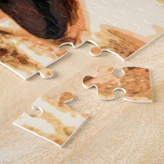 Frau durch einen Baum Puzzle (Seite)