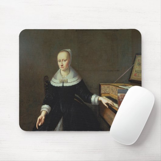 Frau durch einen Virginal Mousepad (Mit Mouse)