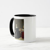 Frau durch einen Virginal Tasse (Vorderseite Links)