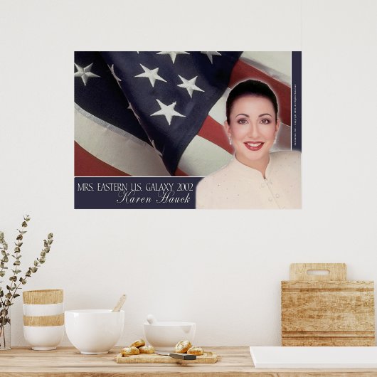 Frau Eastern U.S. Galaxy, Karen Hauck - 1 Poster (Küche)
