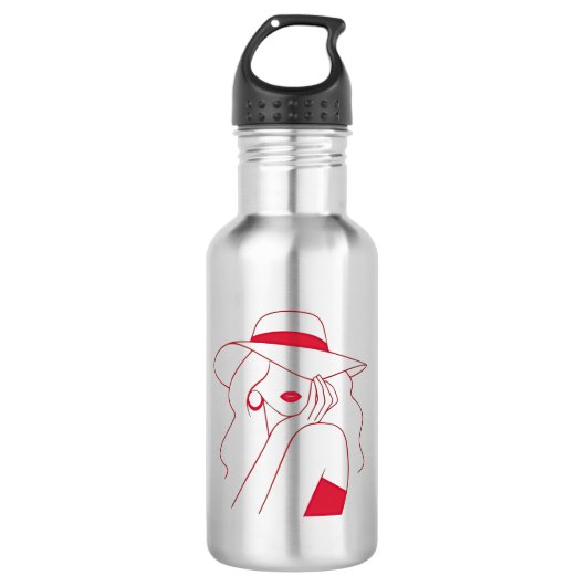 Frau Edelstahlflasche (Vorderseite)