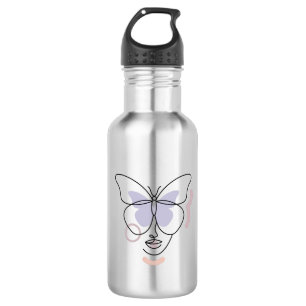 Frau Edelstahlflasche